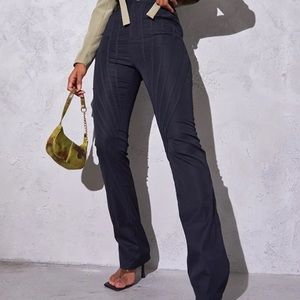 Black High Waist Wide Leg Pants - Size 2